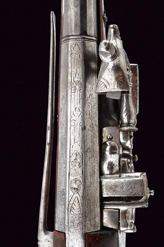 Pistola a ruota incisa, Brescia, lunghezza 45 cm, calibro 14 mm
