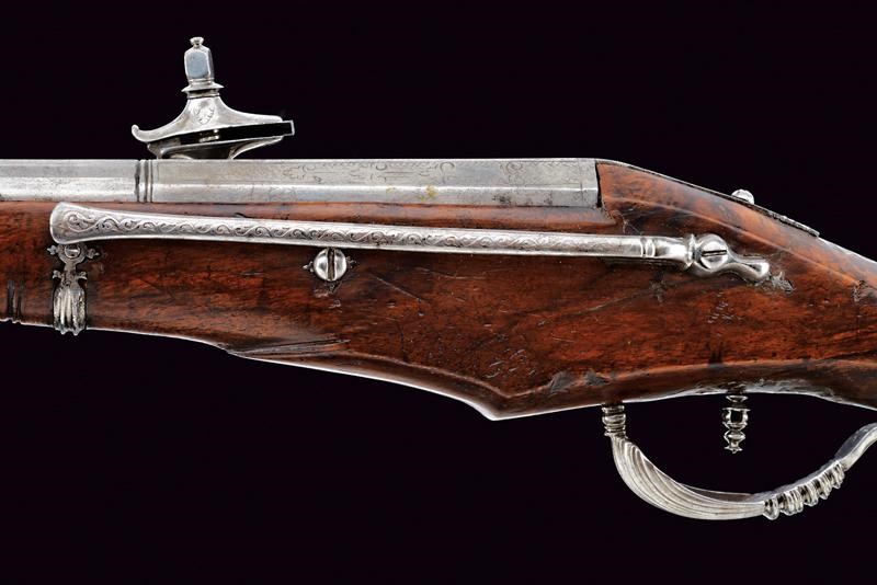 Pistola a ruota incisa, Brescia, lunghezza 45 cm, calibro 14 mm