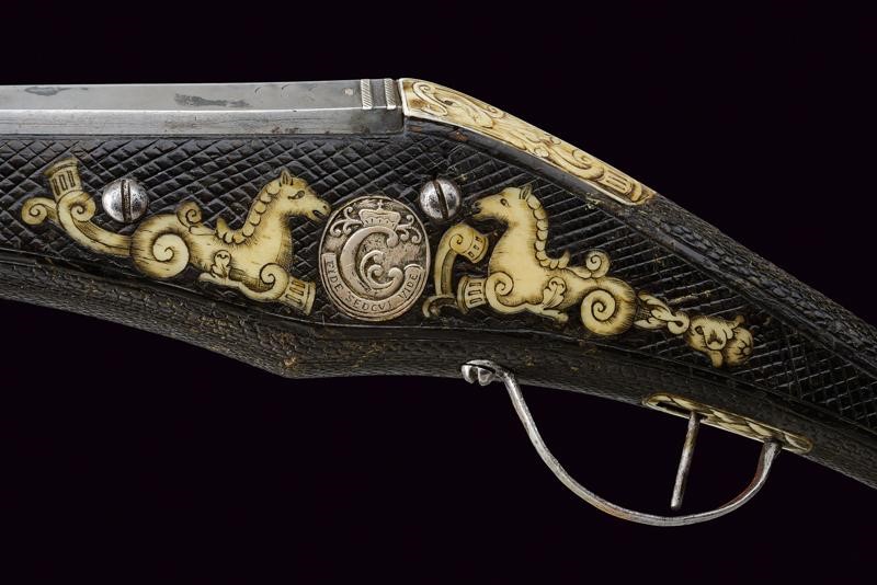 Puffer Sassone, lunghezza 57.5 cm, appartenuto a un membro della famiglia reale