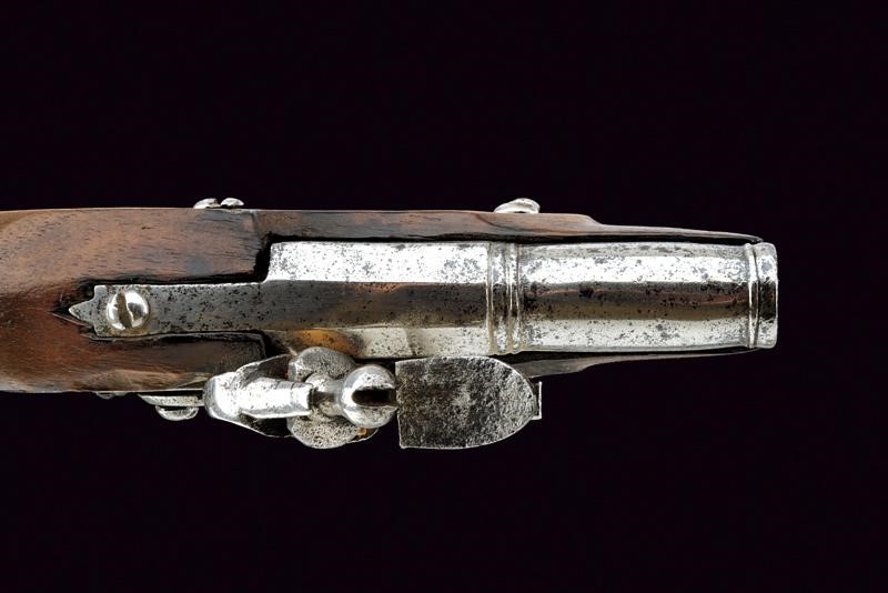 Pistola a pietra focaia da viaggio, cal. 10 mm, Europa