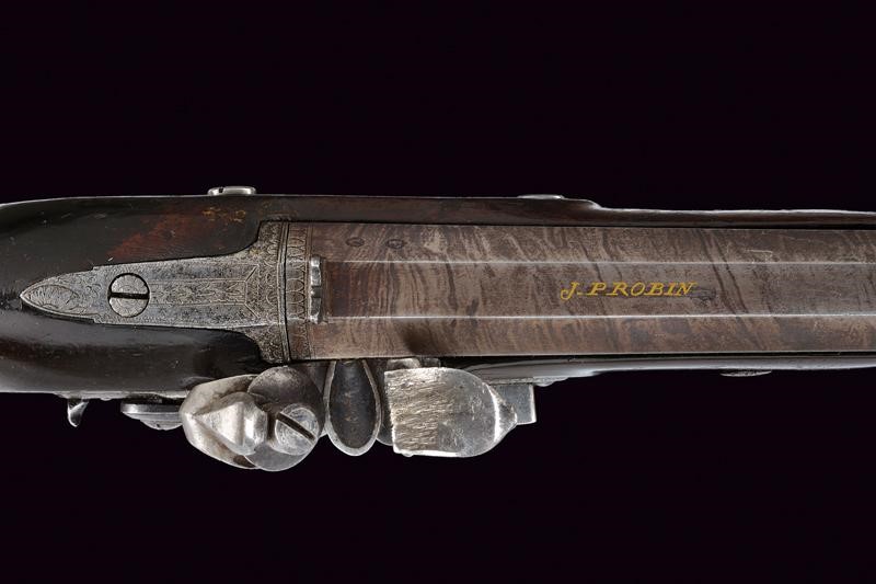 J. Probin, Pistola a pietra focaia, Inghilterra, lunghezza 38.5 cm