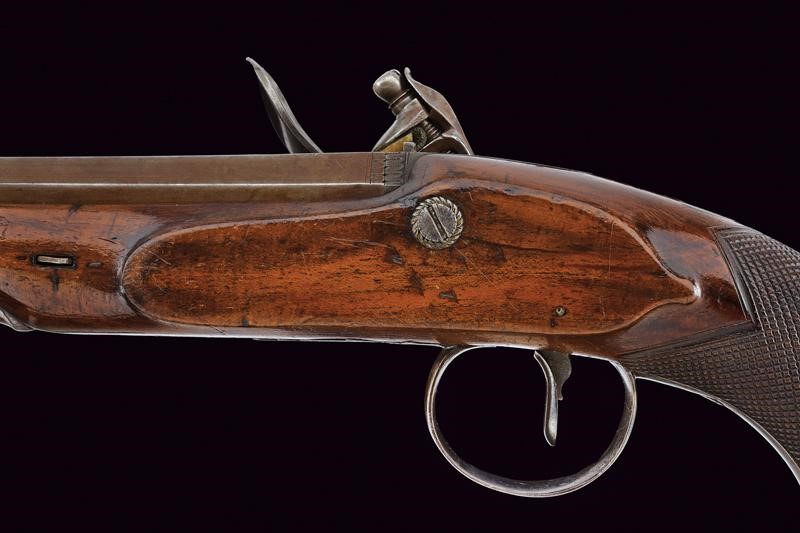 Simpson, Pistola a pietra focaia con cassa in legno