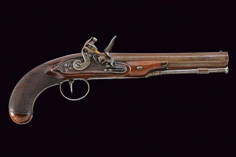 Simpson, Pistola a pietra focaia con cassa in legno