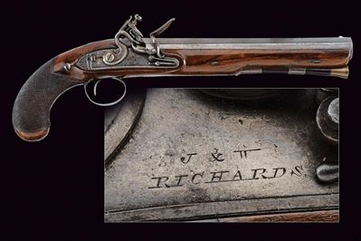 J&W Richards, Pistola a pietra focaia, Londra