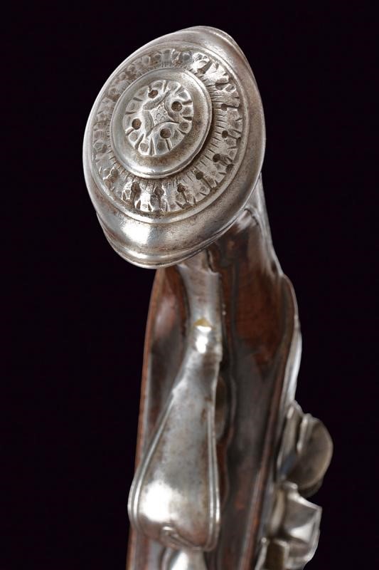 Palarini, Pistola a pietra focaia, Brescia, lunghezza 30.5 cm