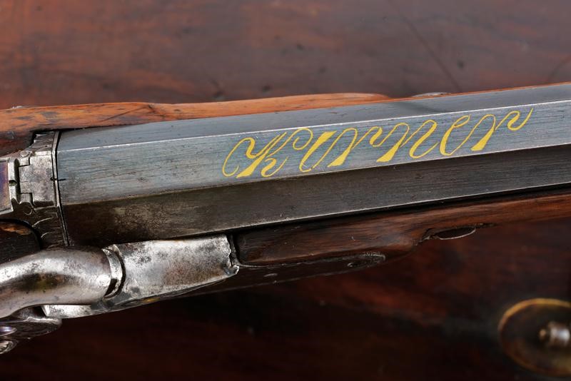 Kirner, Paio di pistole ridotte a luminello, Ofen, lunghezza 37.5 cm