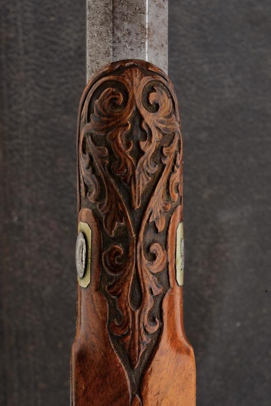 Paio di pistole a luminello da tiro, Belgio, lunghezza 41.3 cm