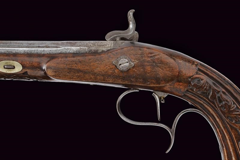 Pistole a luminello da tiro, Francia, cal. 11.4 mm, lunghezza 39.5 cm