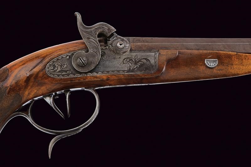 J. Stöhr, Pistola da tiro a luminello, Carlsbad, tecnica Baden