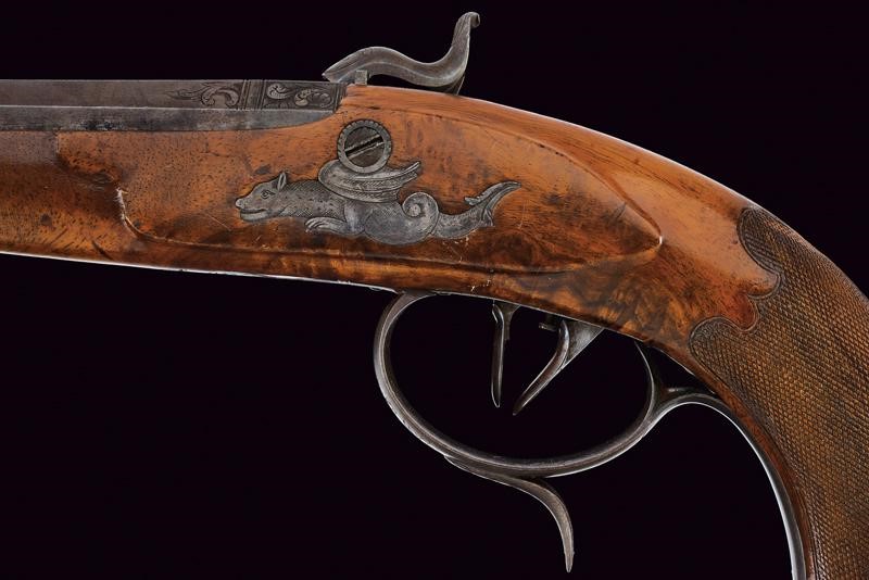 J. Stöhr, Pistola da tiro a luminello, Carlsbad, tecnica Baden