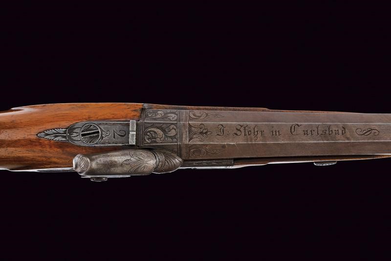 J. Stöhr, Pistola da tiro a luminello, Carlsbad, tecnica Baden