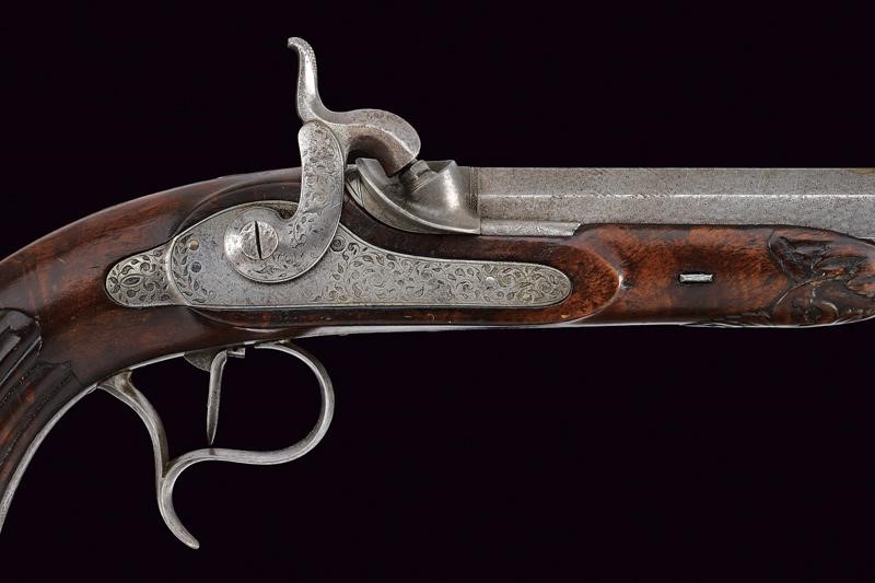 Lepage, Pistola a luminello da tiro, Parigi, lunghezza 43 cm