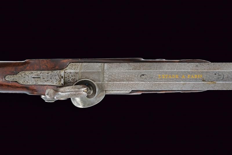 Lepage, Pistola a luminello da tiro, Parigi, lunghezza 43 cm