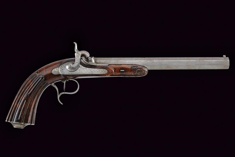 Lepage, Pistola a luminello da tiro, Parigi, lunghezza 43 cm