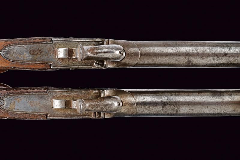 Paio di mazzagatti a luminello con baionetta a scatto, Francia, lunghezza 24 cm