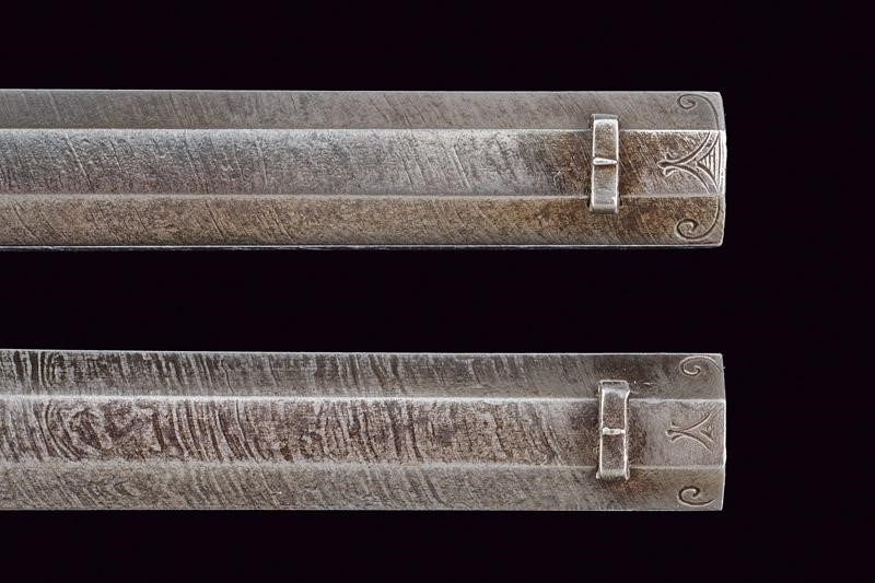 Europa, Paio di pistole a luminello, lunghezza 41 cm