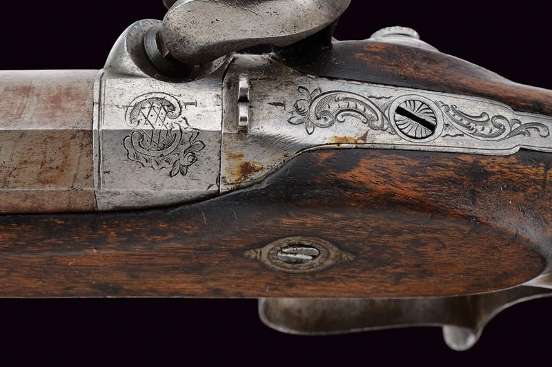 Pistole a luminello da tiro, Belgio, cal. 12 mm, lunghezza 42 cm