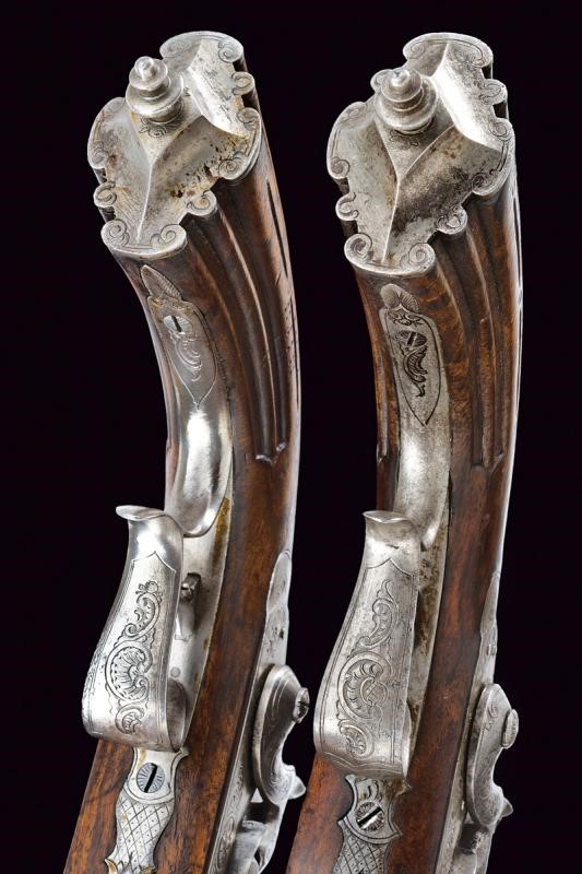 Pistole a luminello da tiro, Belgio, cal. 12 mm, lunghezza 42 cm