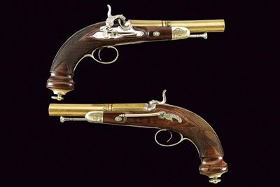 Pistole a luminello da marina, Italia meridionale, lunghezza 35 cm