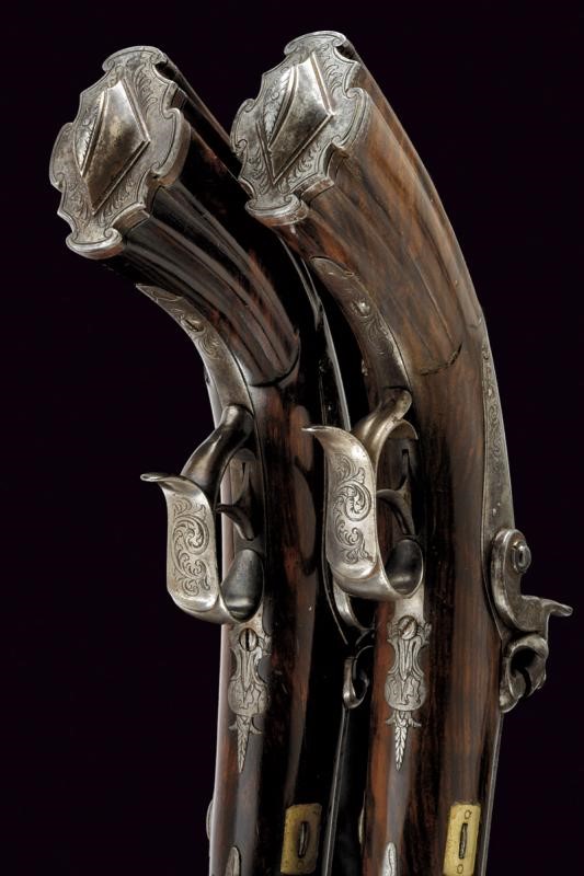 Mazza, Paio di pistole a luminello, lunghezza 31.5 cm.