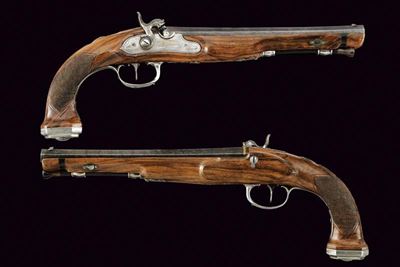 Joh. Boehm, Paio di pistole ridotte a luminello, Boemia