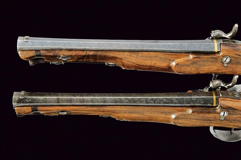 Joh. Boehm, Paio di pistole ridotte a luminello, Boemia