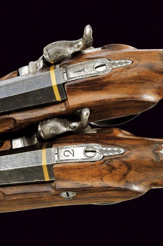 Joh. Boehm, Paio di pistole ridotte a luminello, Boemia