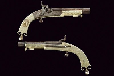 Campbell, Paio di pistole a luminello, Scozia, 26 cm