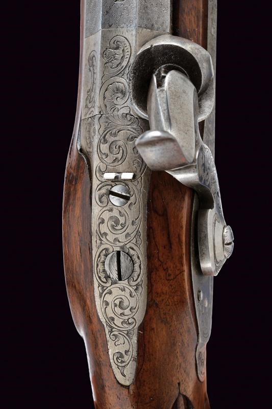 J. Steinbach, Paio di pistole a luminello da tiro, lunghezza 41.5 cm