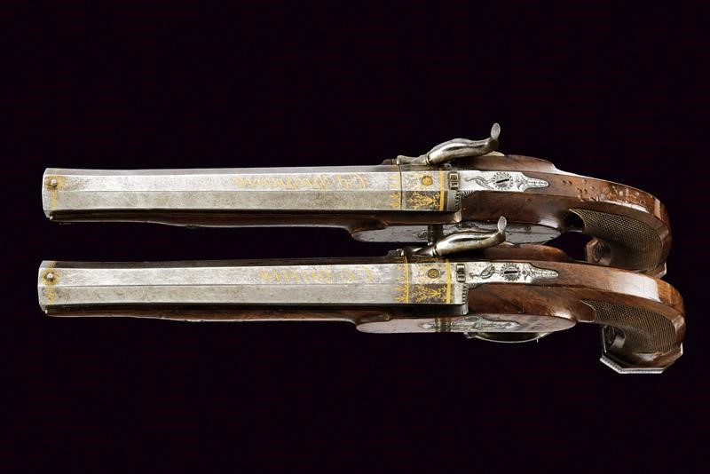 Castiglioni & Grasset, Paio di pistole a luminello da tiro