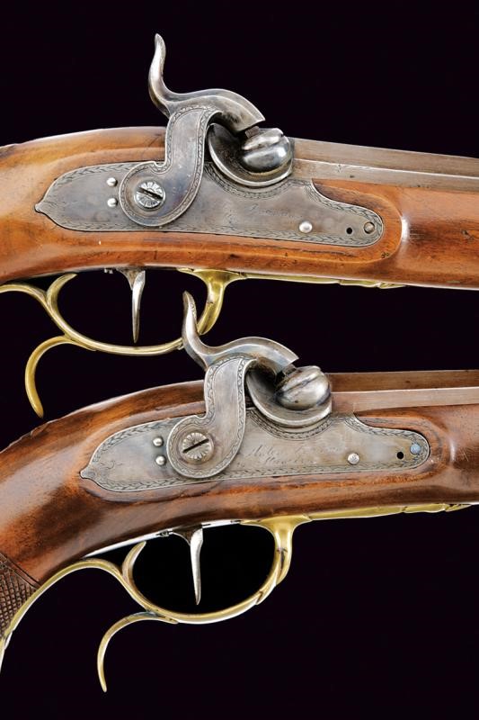 Anton Bauman, Paio di pistole da tiro ridotte a luminello