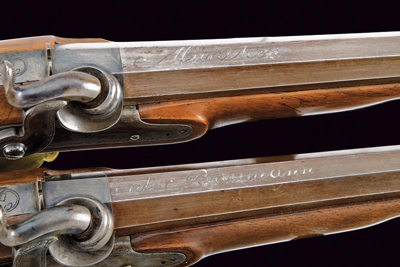 Anton Bauman, Paio di pistole da tiro ridotte a luminello