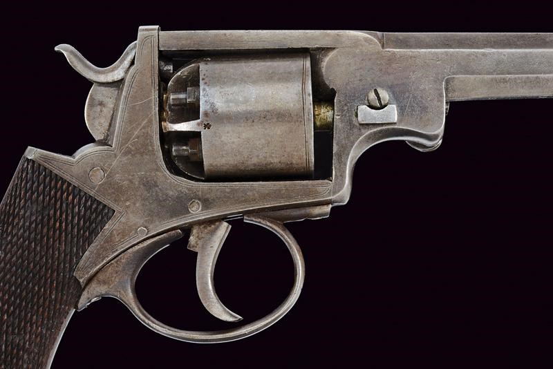 Revolver a luminello, cal. 34, Inghilterra, lunghezza 26,5 cm.