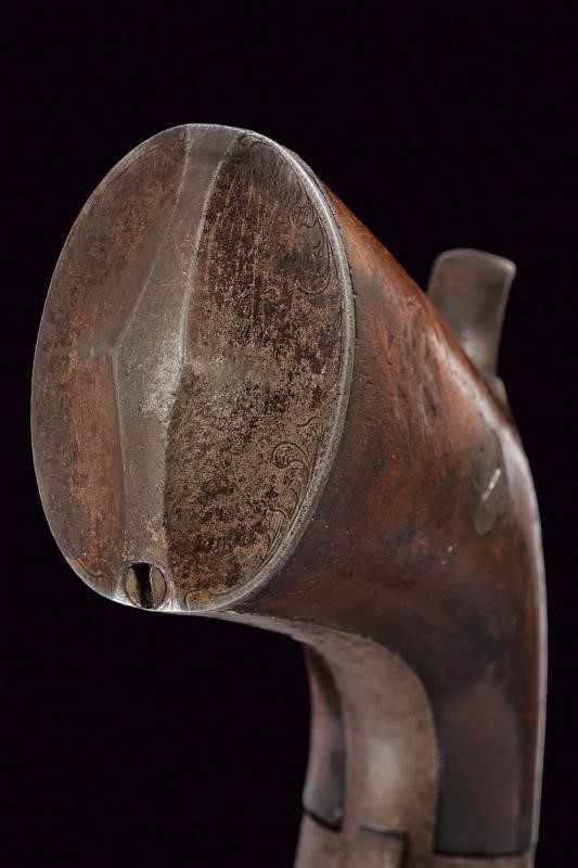 Revolver di transizione a luminello, Inghilterra, cal. 10 mm, lunghezza 31,5 cm