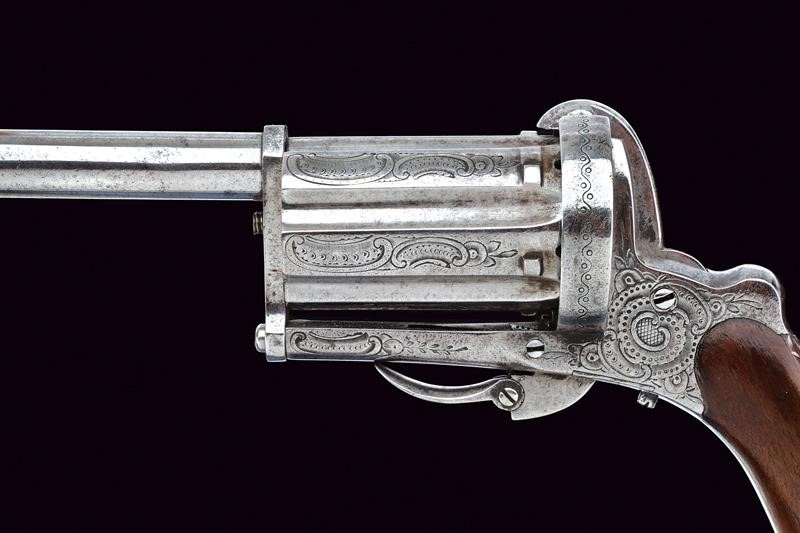Pepperbox Revolver a Spillo, calibro 9 mm, Belgio