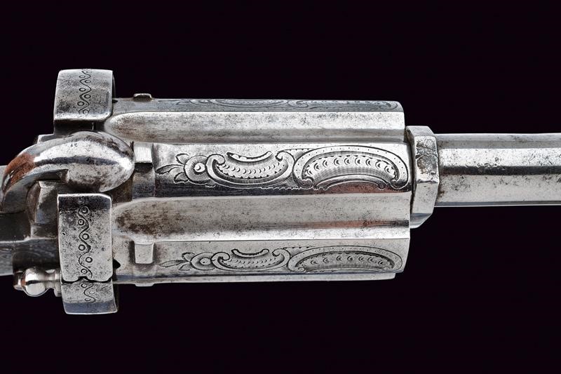 Pepperbox Revolver a Spillo, calibro 9 mm, Belgio