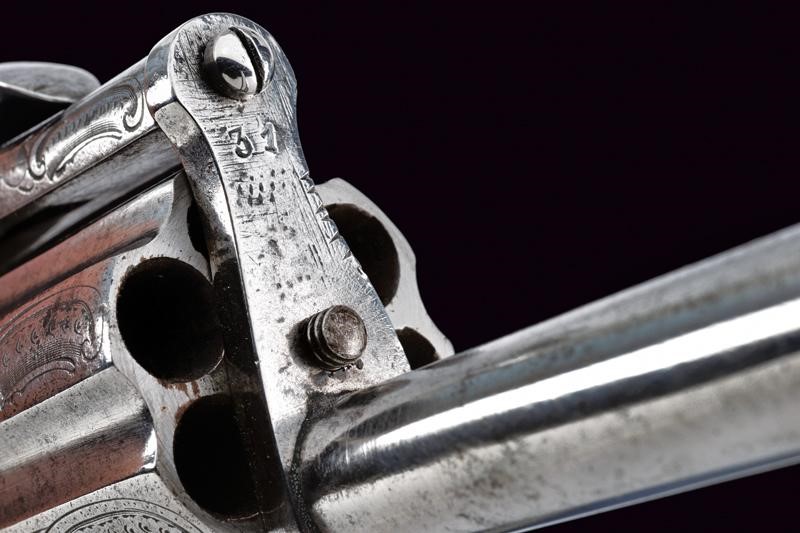 Pepperbox Revolver a Spillo, calibro 9 mm, Belgio