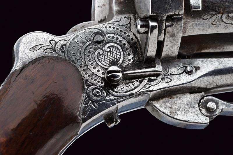 Pepperbox Revolver a Spillo, calibro 9 mm, Belgio