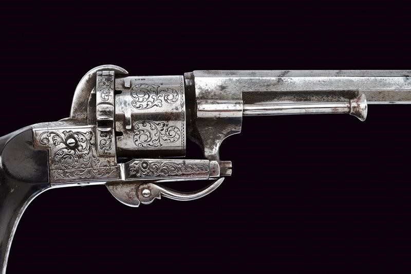 Bel revolver a spillo, Belgio, lunghezza 26 cm