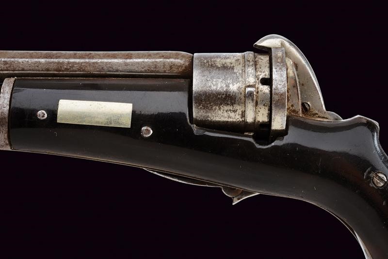 Revolver a spillo con coltello pieghevole, Francia, lunghezza 23.2 cm.
