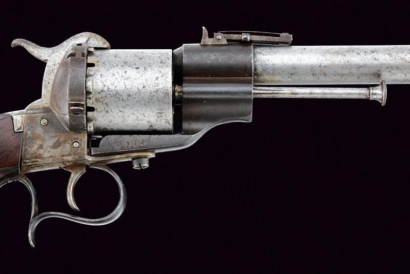 Revolver Lefaucheux, modello a spillo con calcio rimovibile, calibro 11 mm