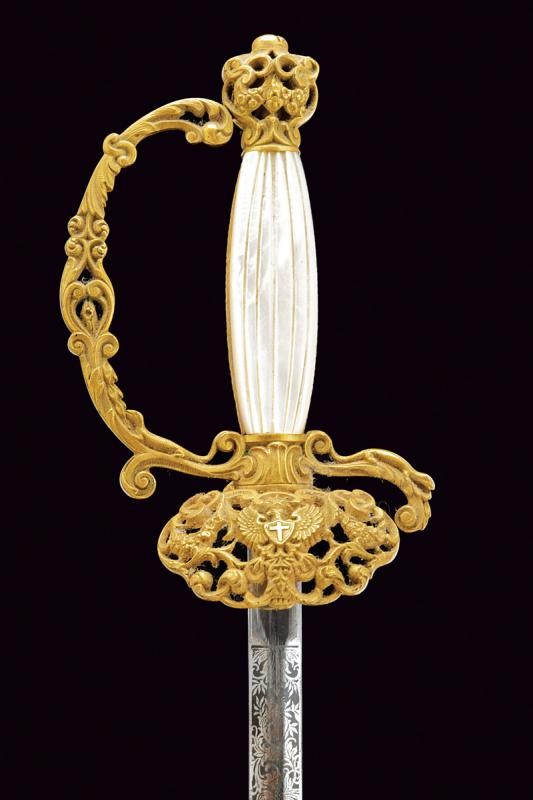 Spadino da diplomatico, Regno di Sardegna, lunghezza 94,5 cm