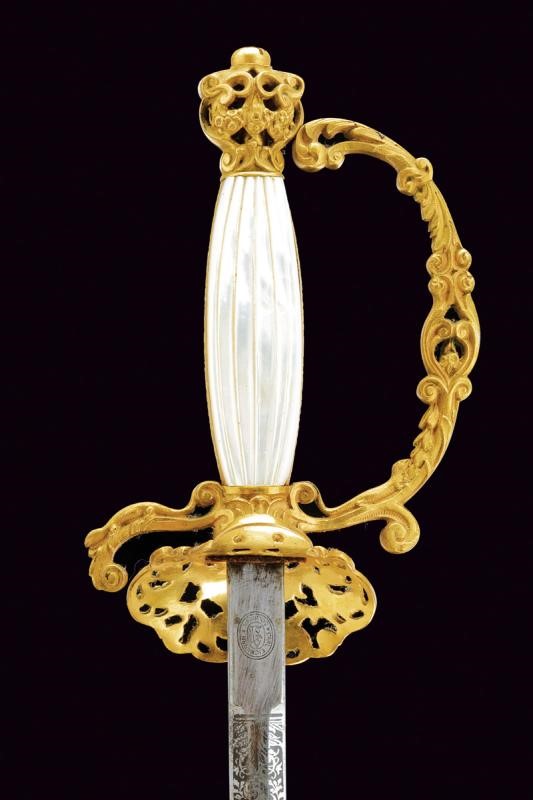 Spadino da diplomatico, Regno di Sardegna, lunghezza 94,5 cm