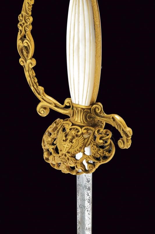 Spadino da diplomatico, Regno di Sardegna, lunghezza 94,5 cm