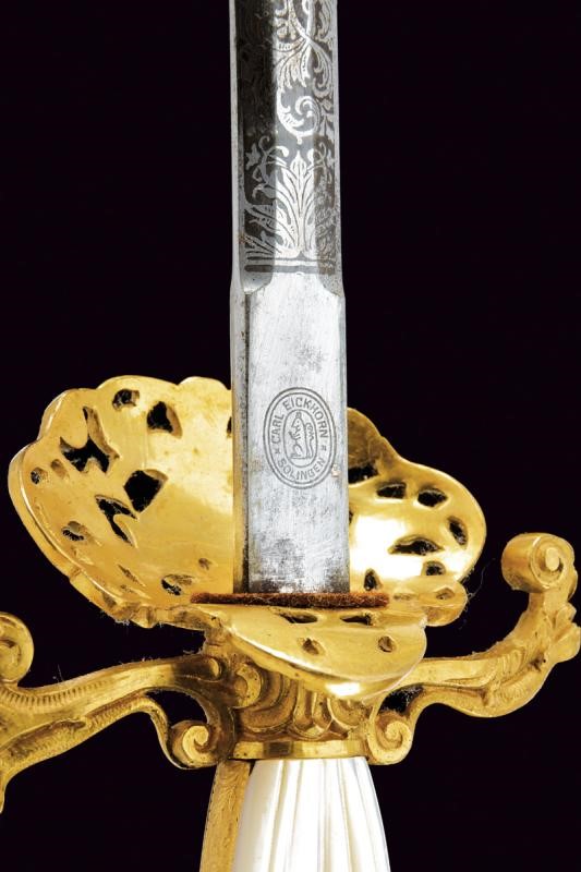 Spadino da diplomatico, Regno di Sardegna, lunghezza 94,5 cm
