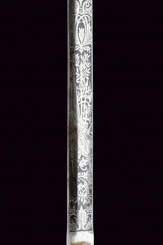 Spadino da diplomatico, Regno di Sardegna, lunghezza 94,5 cm