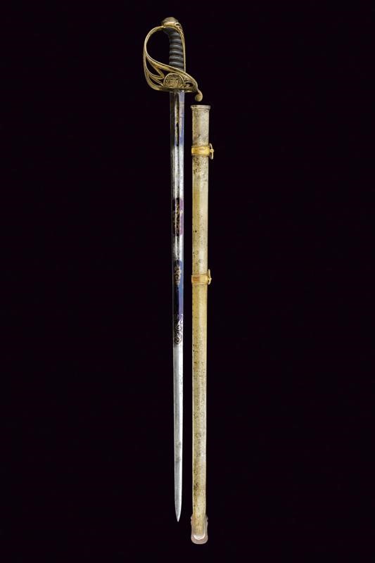 Spada da ufficiale superiore, Regno delle Due Sicilie, lunghezza 99.5 cm