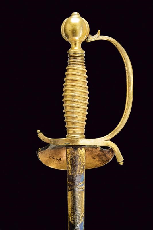 Spadino da ufficiale, Stato Pontificio, lunghezza 96 cm