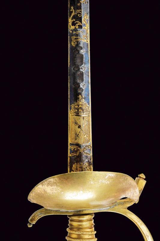 Spadino da ufficiale, Stato Pontificio, lunghezza 96 cm