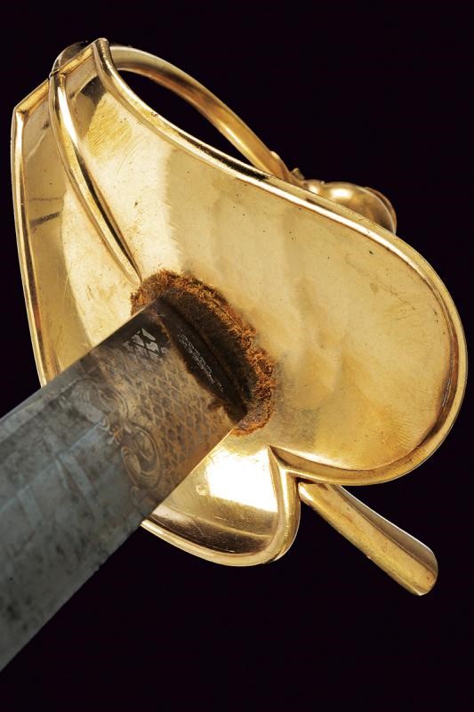 Spada da ufficiale Mod. 1833 'Albertina', Stato Pontificio, lunghezza 103.5 cm